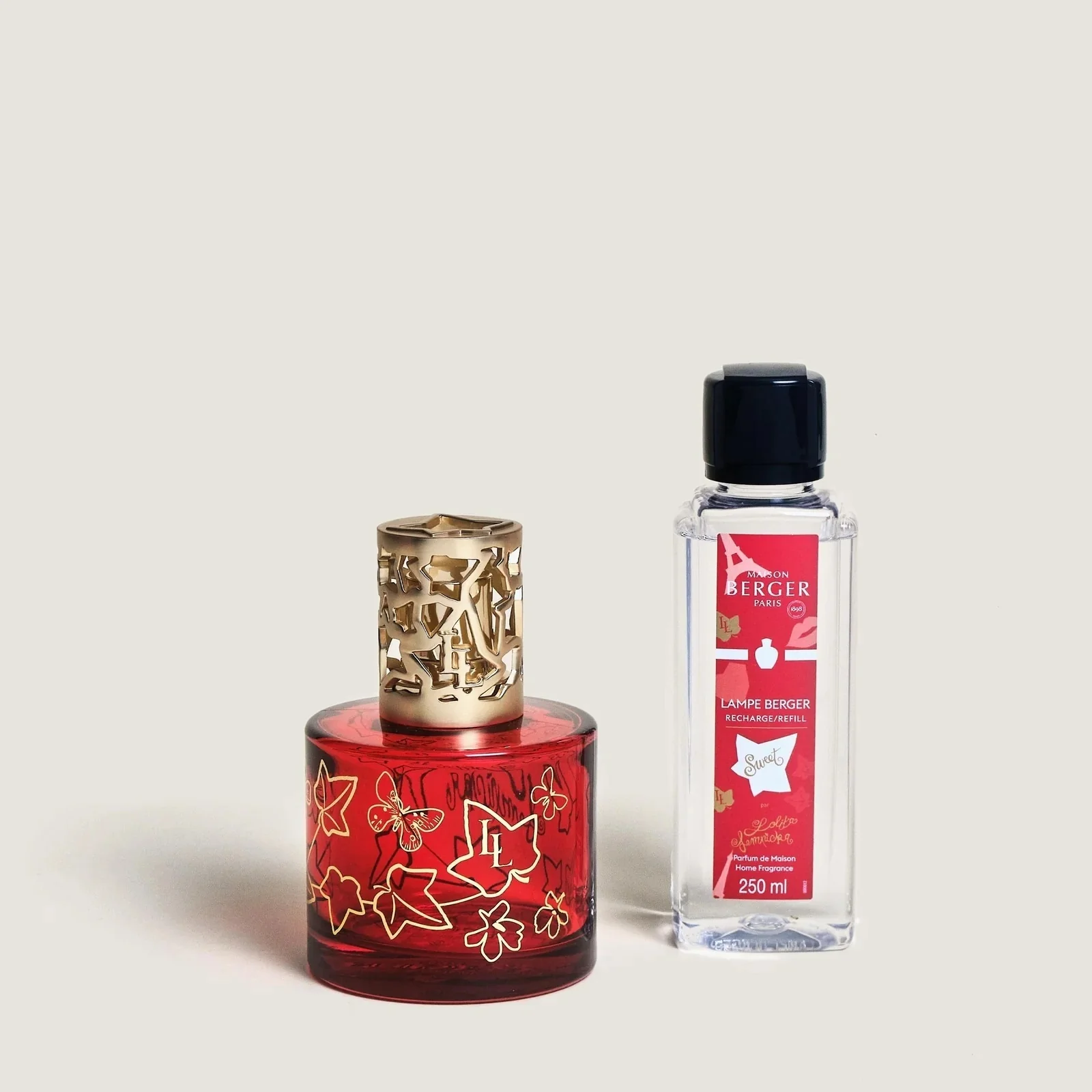 Lampe Cofanetto Pure Lolita Lempicka Sweet Rouge - Cofanetto con Lampada, Lampada Catalitica, Profumo per Lampada Catalitica