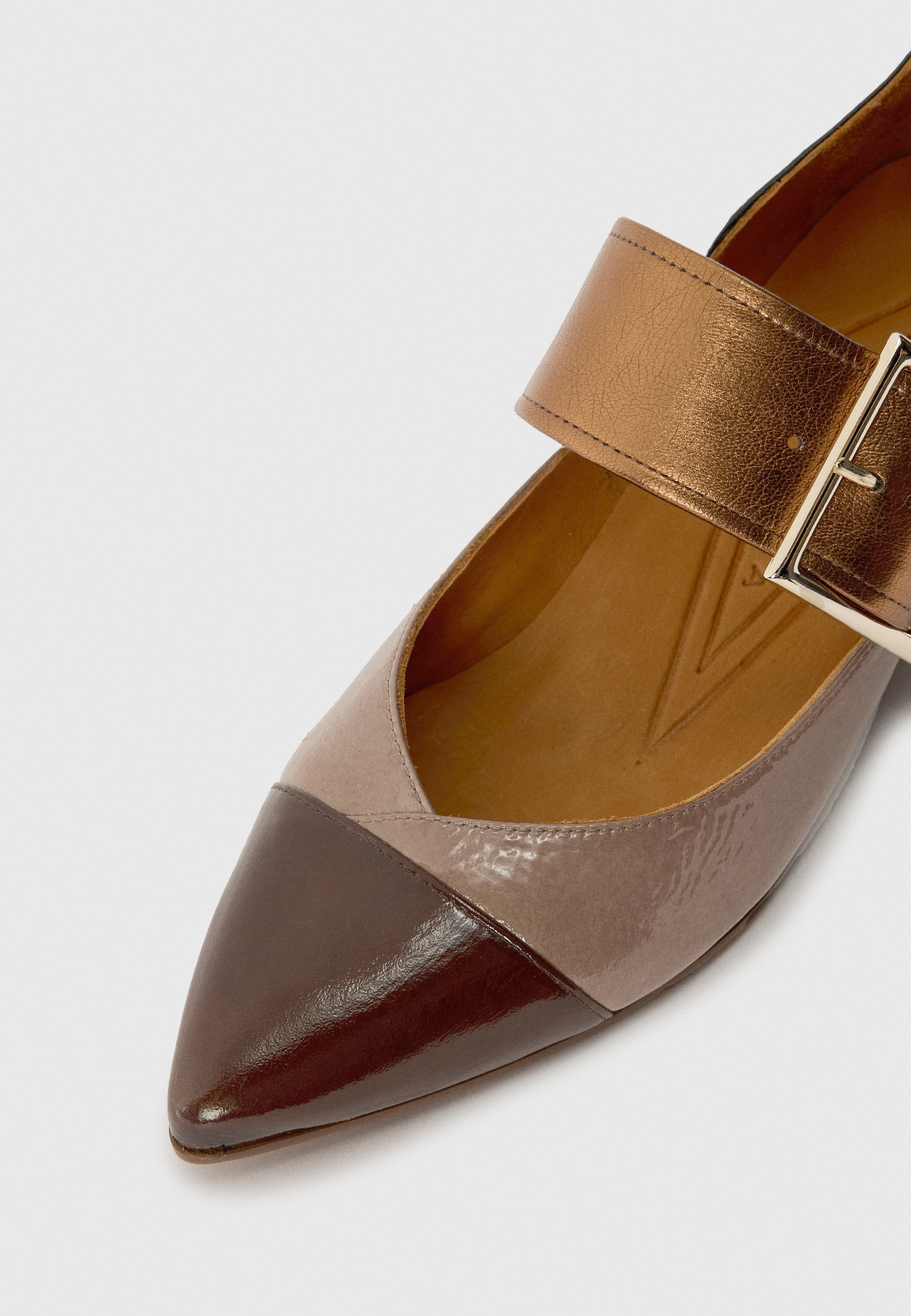 Chie Mihara HEBAS - Ballettschuhe - Schokoladenzucker/Schwarzer Zucker/Aschezucker/Kupfer Dali