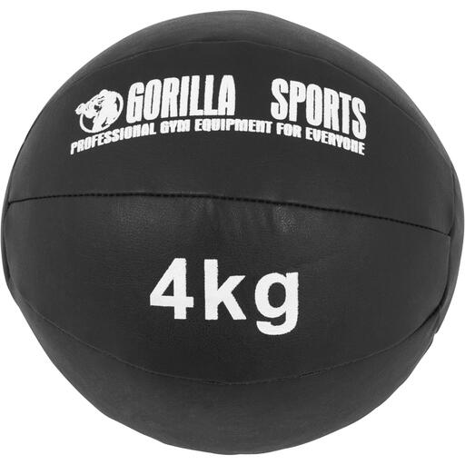 Usnjena medicinska žoga 4 kg Gorilla Sports