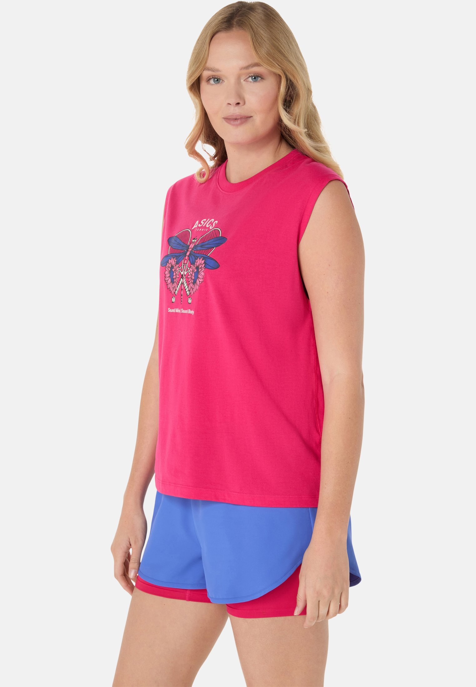 ASICS GAME SEASONAL GRAPHIC - Top - jasnoróżowy
