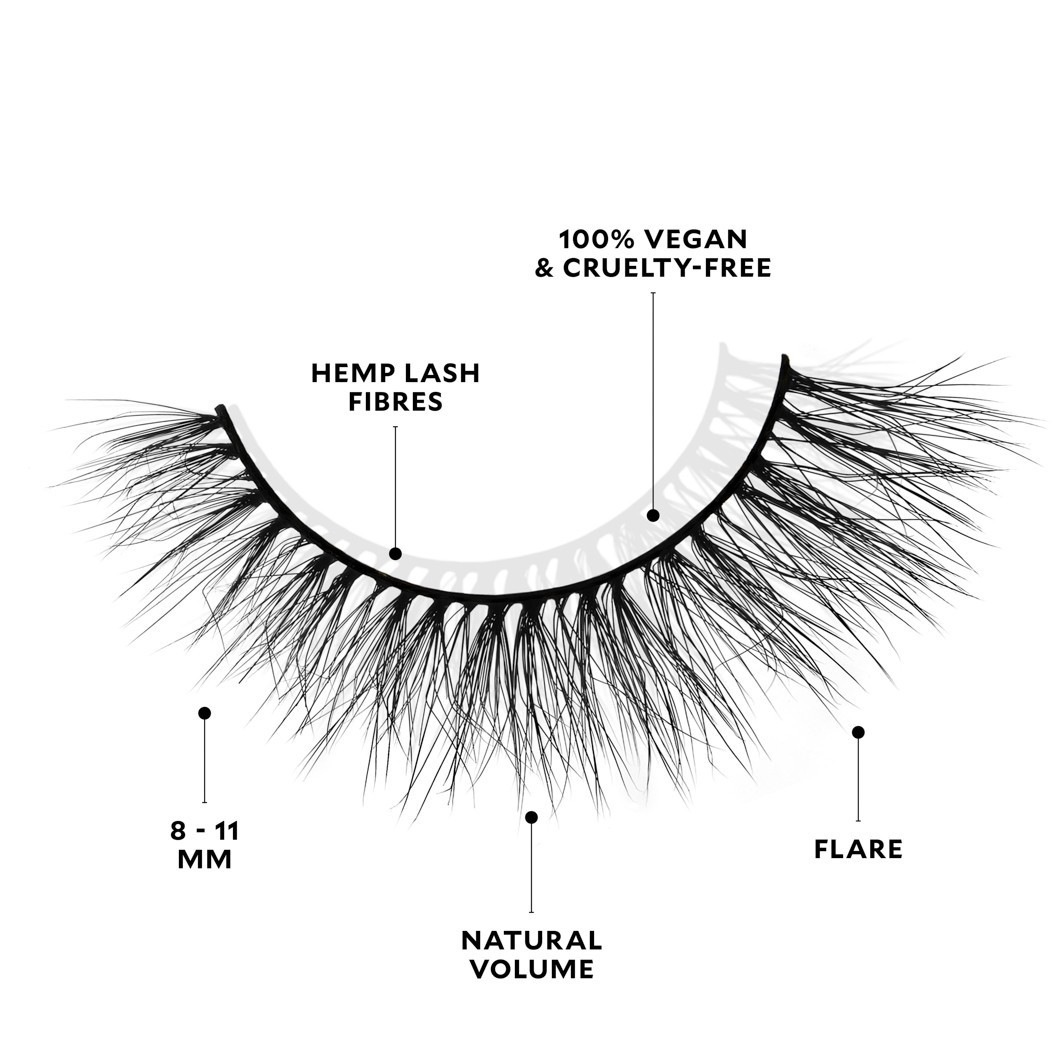 Velour Beauty dirbtinės blakstienos iš augalinio pluošto, Cloud Nine – 1 vnt.