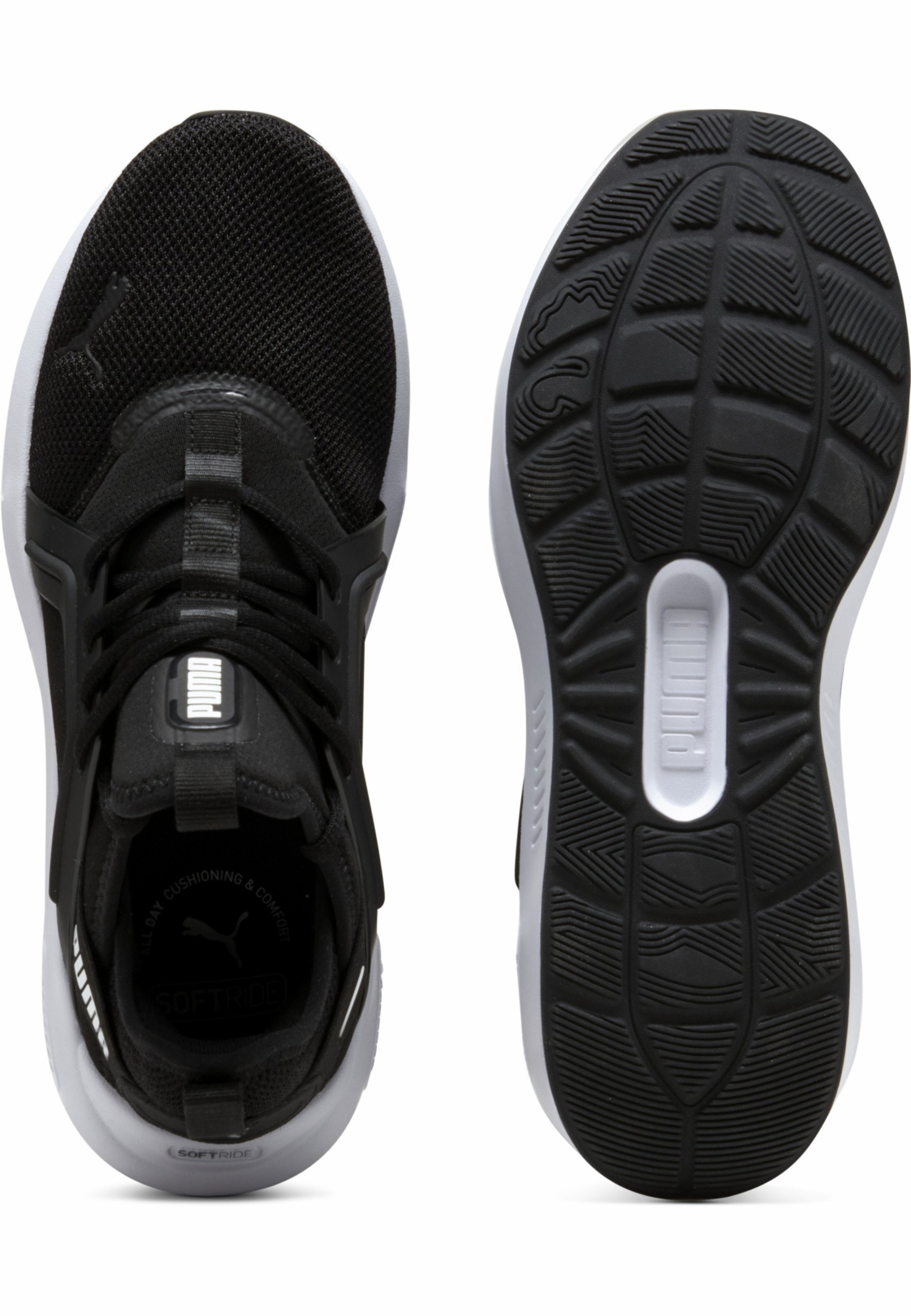 Puma SOFTRIDE ENZO - Trainingsschoen - zwart wit