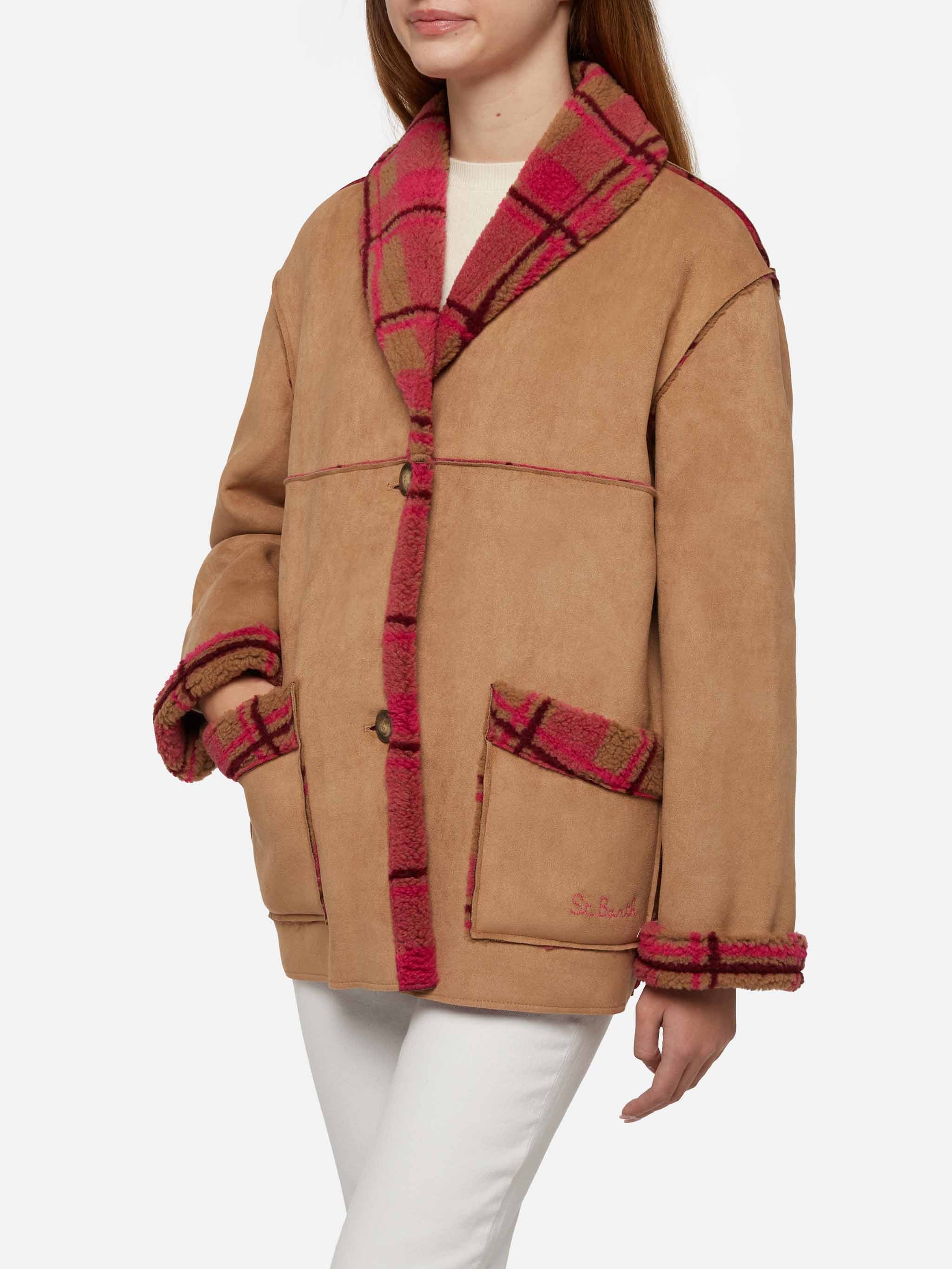 Chaqueta reversible de piel de oveja para mujer Dorys