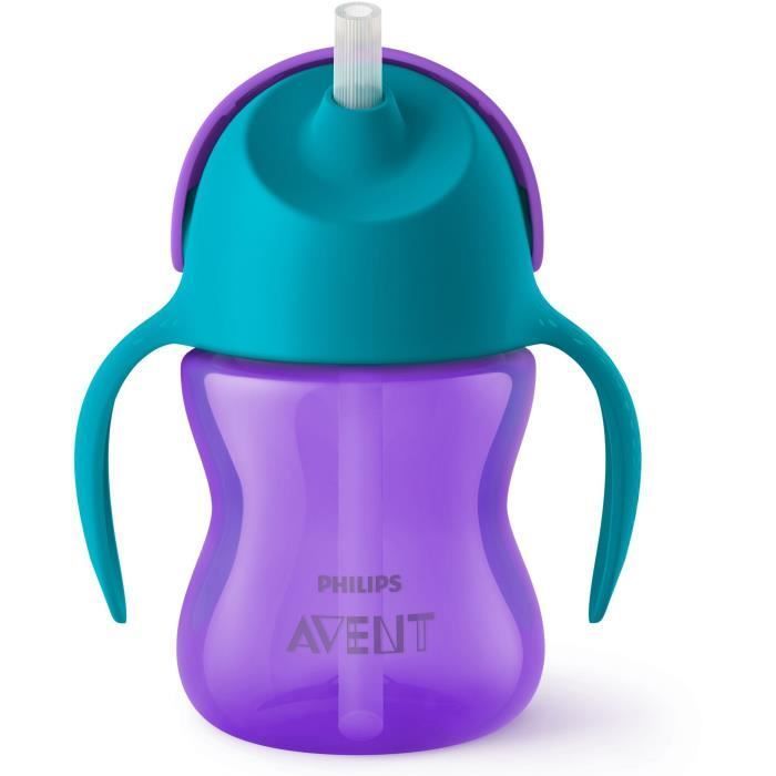 Straw cup - PHILIPS AVENT - SCF796/02 - 200ml - 9 months+ - Flexible straw - Leak-proof opening
