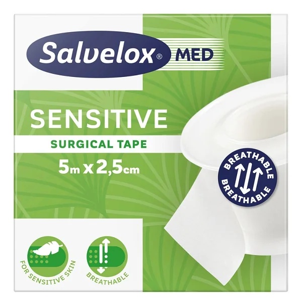 SALVELOX Salvelox Sensitive Klebeband 2,5 cm x 5 m