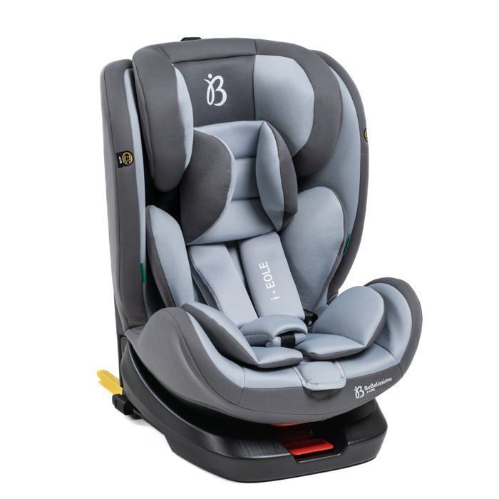 BEBELISSIMO – Isofix-Autositz – 360° drehbar – 40–150 cm – 0–36 kg – i-Size EOLE – Grau