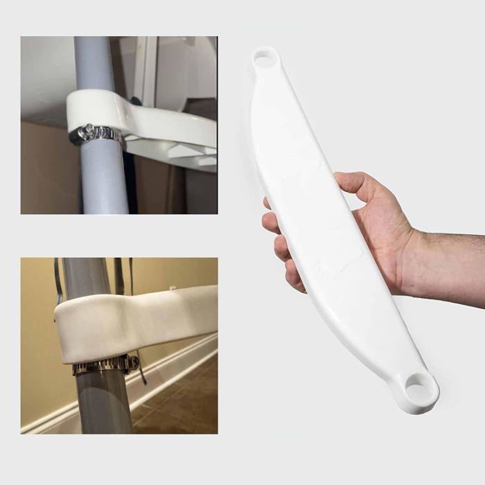 Reposapiés antideslizante ajustable para trona de bebé - Plástico ligero con anillos de goma - Compatible con la etiqueta Antilop
