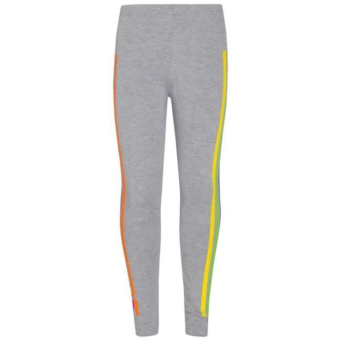 Conjunto de chándal gris con estampado de unicornio arcoíris y leggings para niñas de 7 a 13 años.