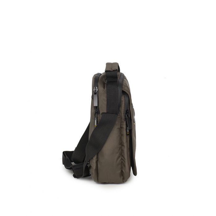Bolso de hombro National Geographic Transform color caqui