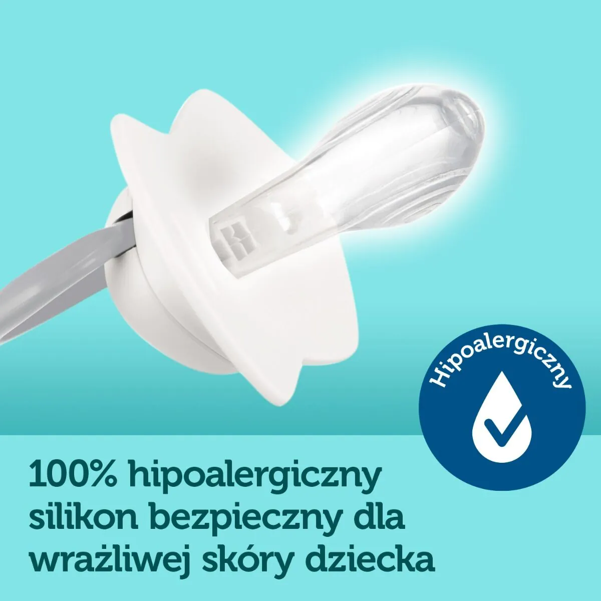 Canpol Babies Smoczki Silikonowe Neon Love Symetryczne 18M+ K. Niebieski