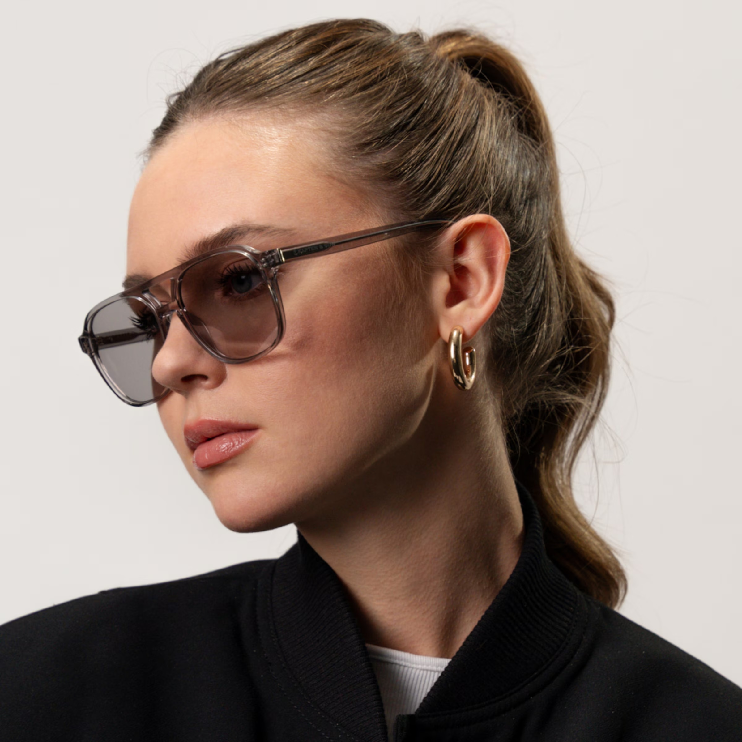 Zurich Oversize Gris Transparent