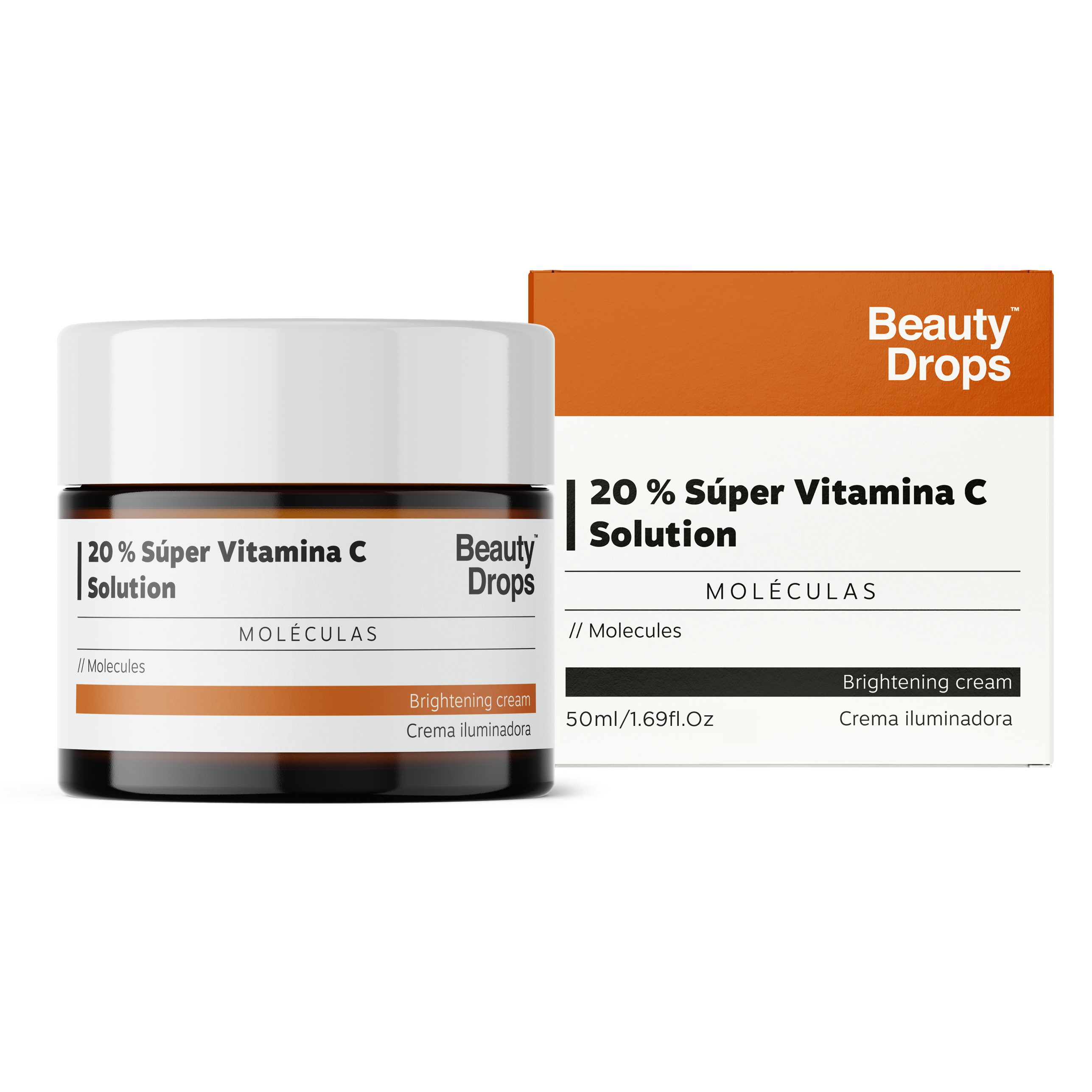 20% Super C vitamīna šķīduma izgaismojošs krēms Mitrinoši sejas krēmi