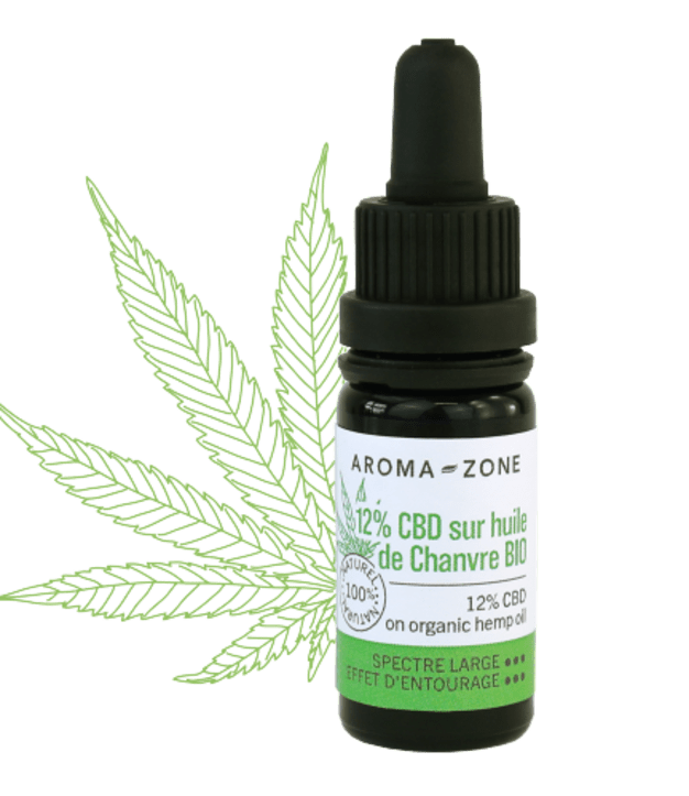 Huile CBD 12% sur huile de Chanvre BIO