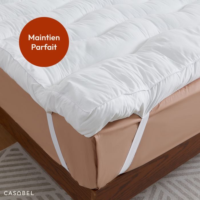 Protetor de colchão CASABEL Cloud 150 x 200 cm Extra Grosso em Microfibra - Conforto Ideal