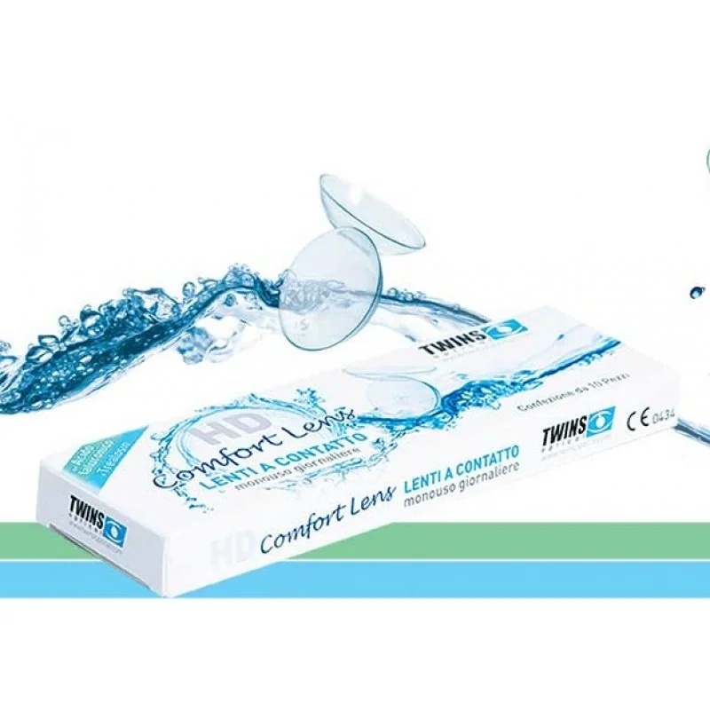 HD COMFORT HD Comfort Kontaktlinsen Twins Optical -6.00 Tageslinsen, 10 Stück
