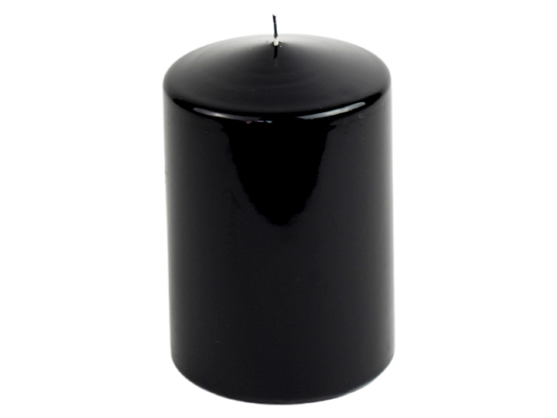 Świeca pieńkowa Lakier 15 cm czarna