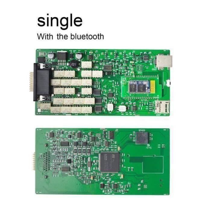 Herramienta de diagnóstico automotriz Autocom, escáner para automóviles, placa monobloque verde Bluetooth CDP+ para automóviles y camiones.