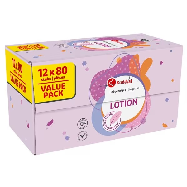 Kruidvat maramice za losion<br>12 x 80 komada