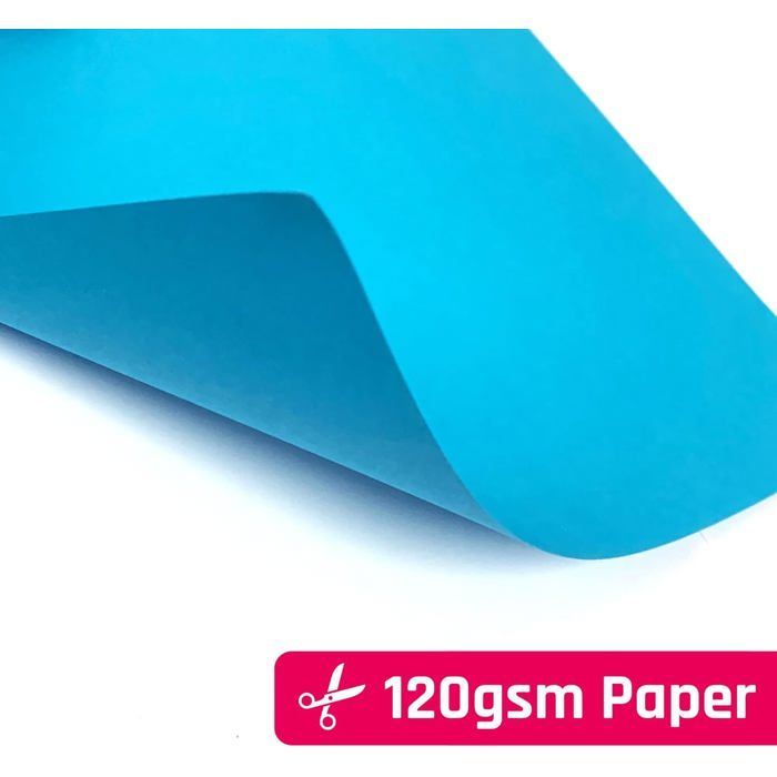 Gekleurd karton op A4-formaat - bedrukt - 50 vellen - 120 g/m² - 10 kleuren - A4-formaat - matte afwerking