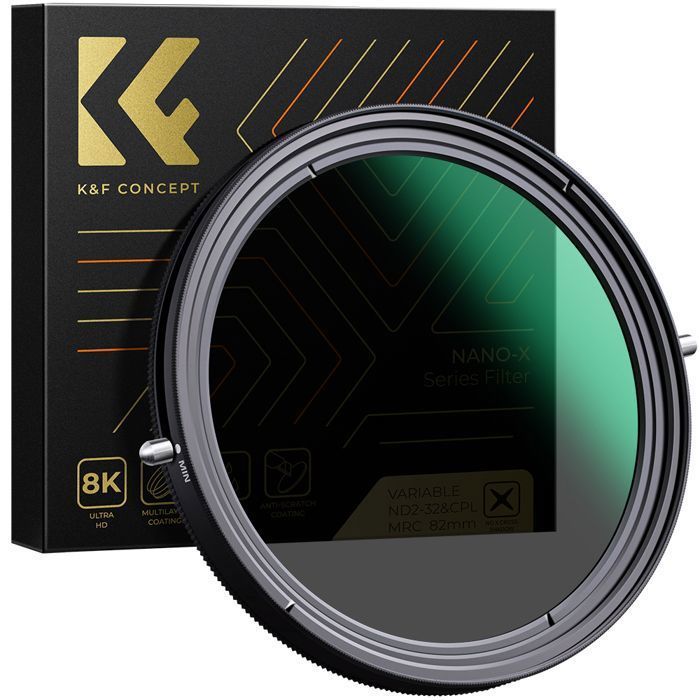Filtro K&F CONCEPT 67mm CPL+ND2-32 a croce blu per fotocamere