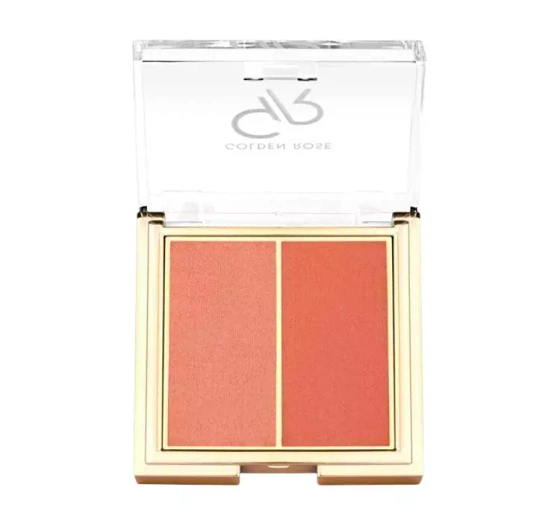 Golden Rose Iconic podwójny róż do policzków 02 Peachy Coral 2 x 3 g