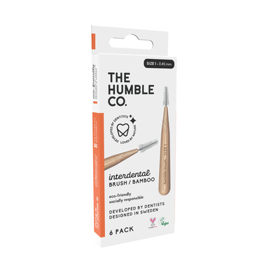 The Humble Co. Bambusbørster Størrelse 1 6 enheter 6 enheter