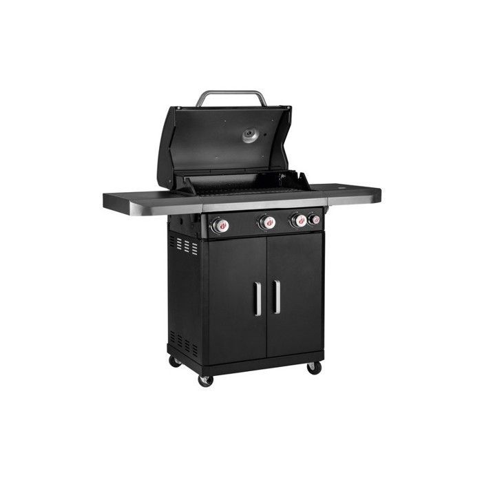 Barbacoa de gas LANDMANN REXON_PTS3 - Acero inoxidable - Superficie de cocción de 65x40 cm - 3 quemadores PTS