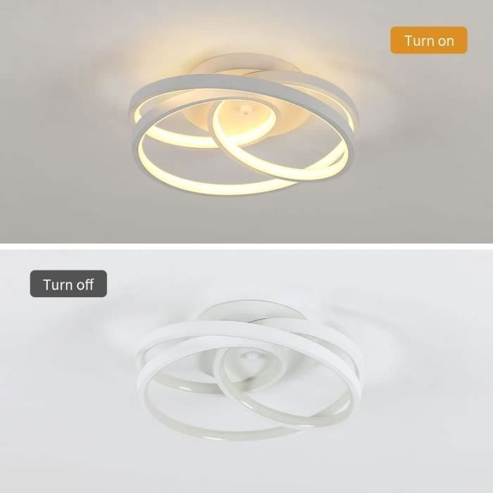 Lámpara de techo LED moderna DORLINK - 40W - Acrílico Ø30cm - Blanco cálido 3000K - Para salón, dormitorio, cocina