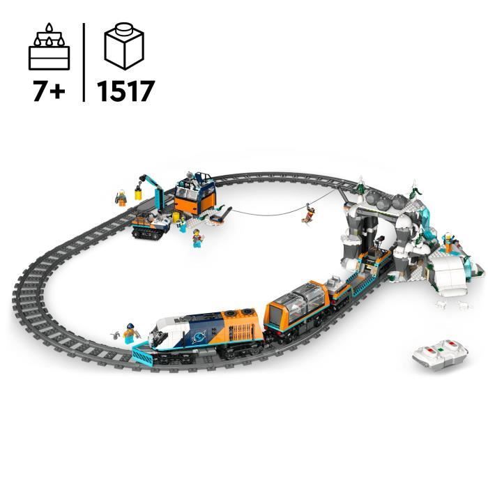 LEGO City 60470 Arctic Explorers Express Train - Toy for Boys Ages 7+
