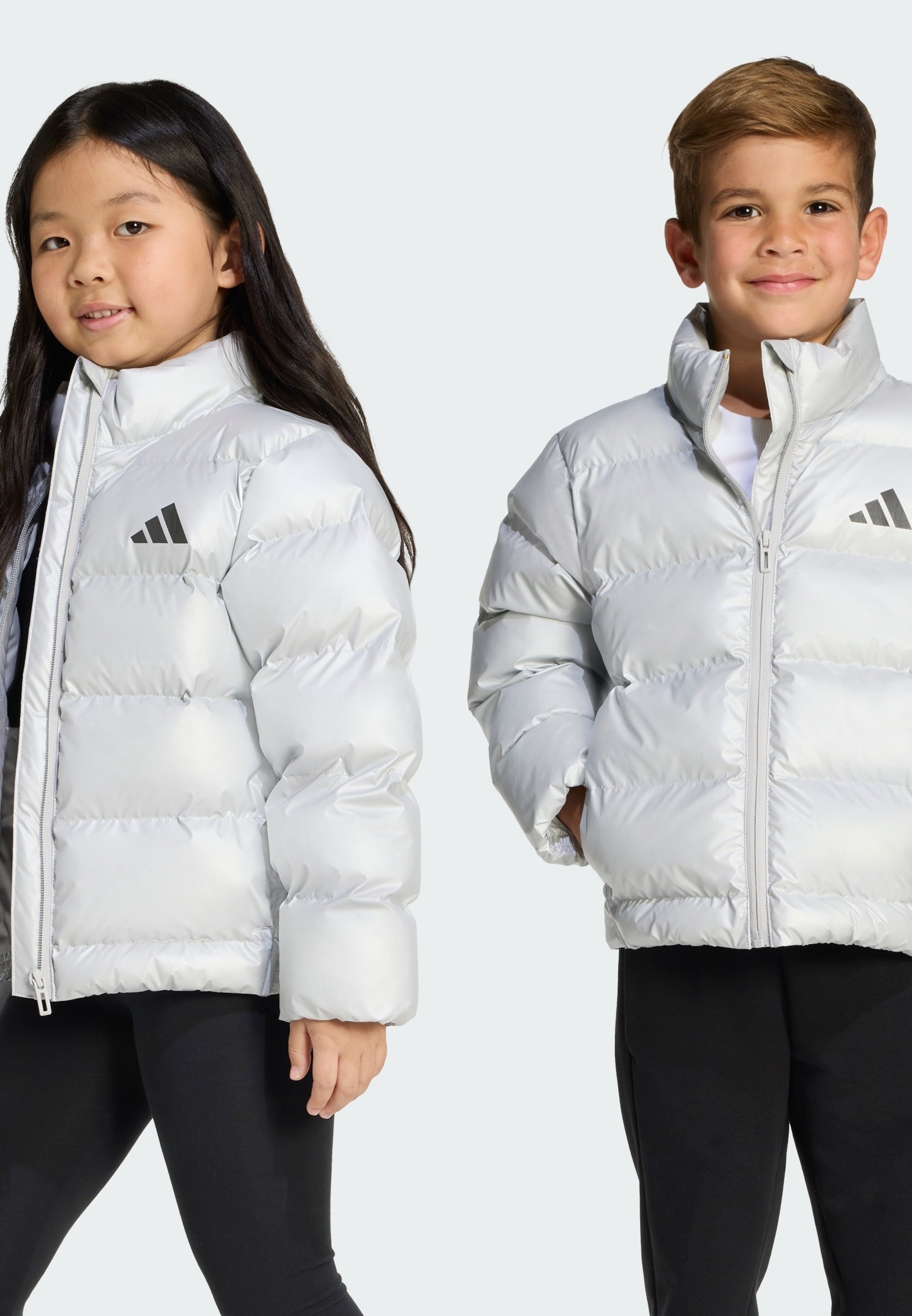 adidas Performance puhovka - srebrna metal/crna reflektirajuća