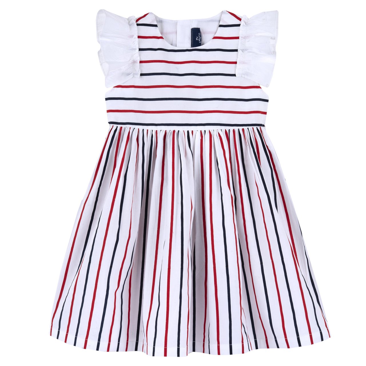 Gestreiftes Baumwollkleid