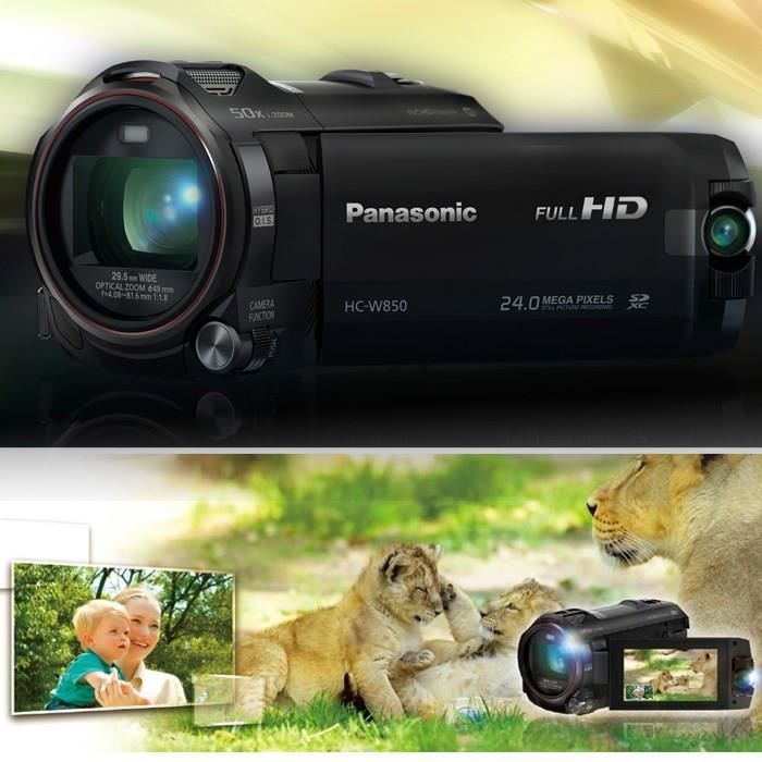 Videocamera PANASONIC HC-W850 nera Full HD con Wi-Fi