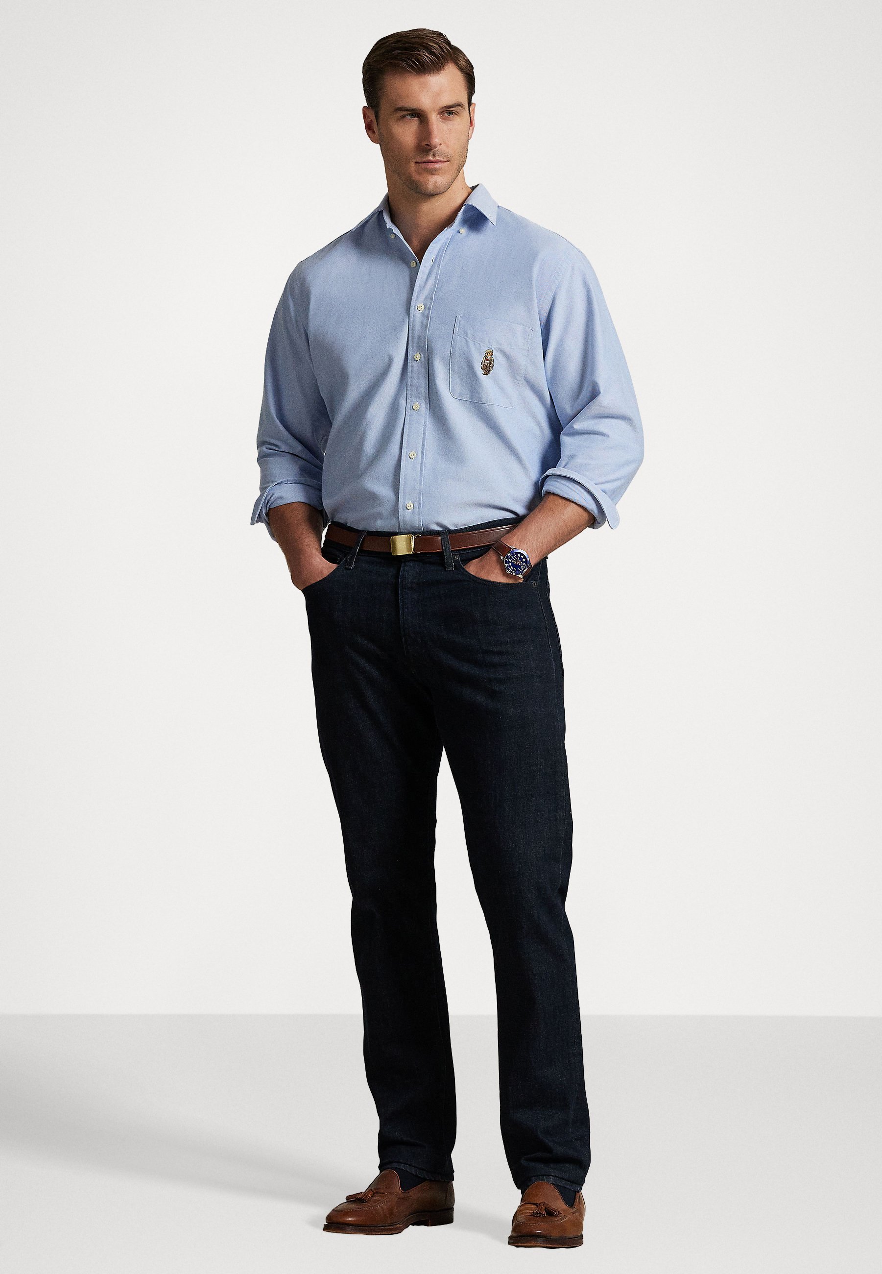 POLO BEAR OXFORD SHIRT - Košile - blue