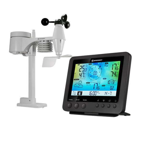5-in-1 Wi-Fi color weather center, horizontal
