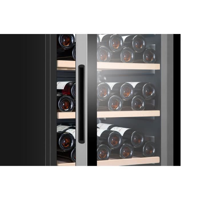 Cave à vin de vieillissement - HAIER HWS116GAE - Pose libre - 116 bouteilles H126.5 x L59,5 cm - Noir