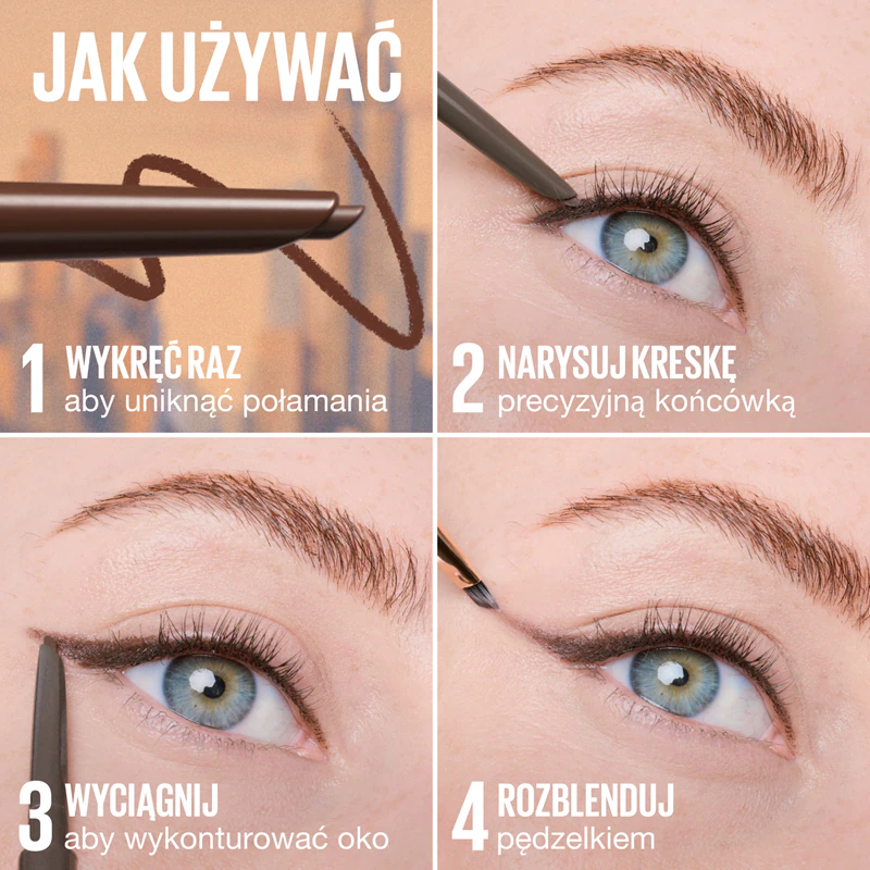 Delineador automático Maybelline New York Sculpting Stix com pincel