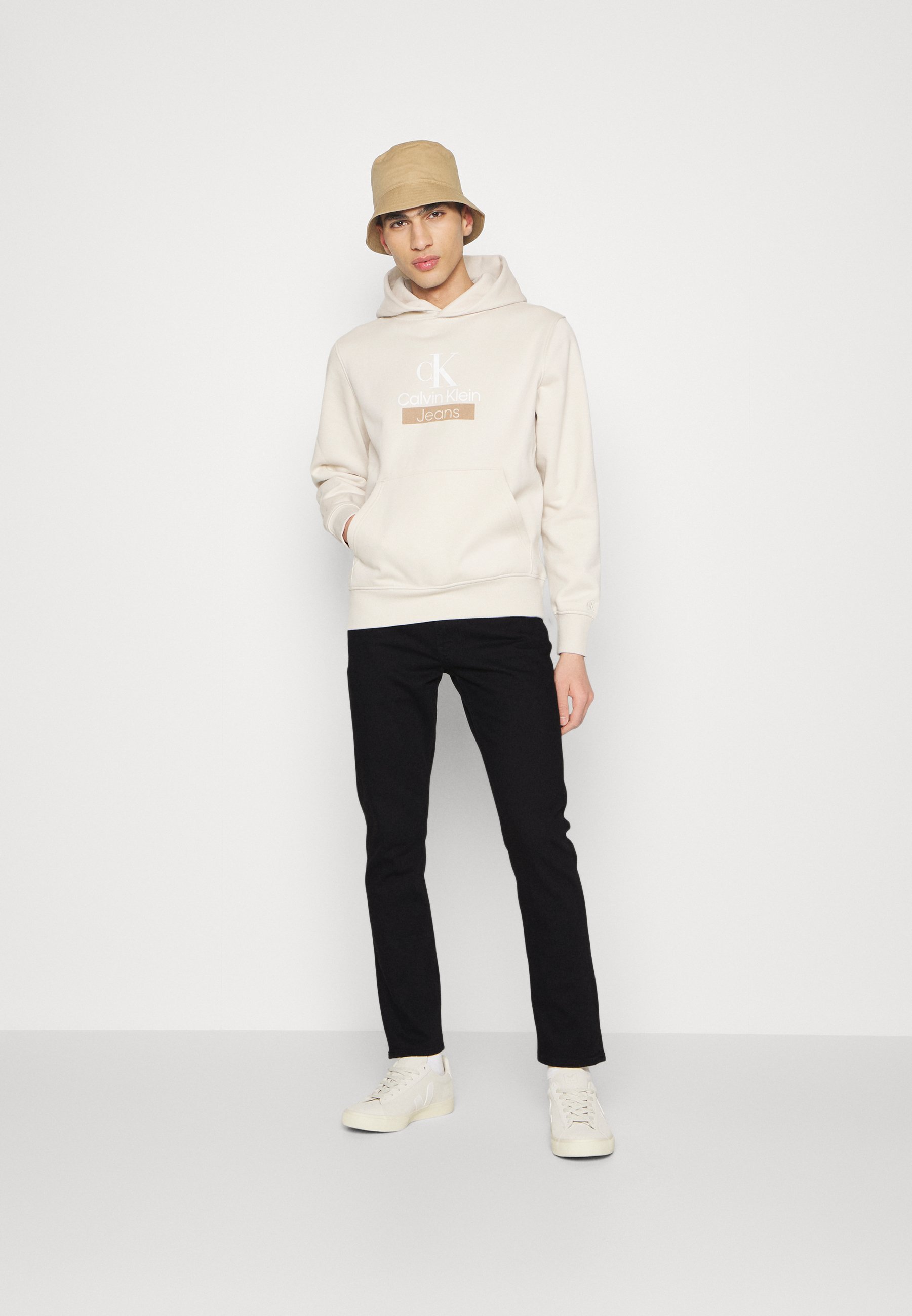 Calvin Klein Jeans SLIM - Jeans slim fit - denim nero