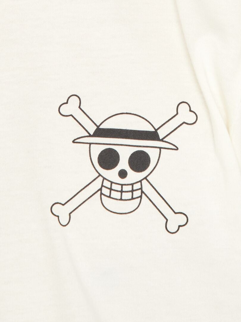 Camiseta de manga corta de una pieza - BLANCA
