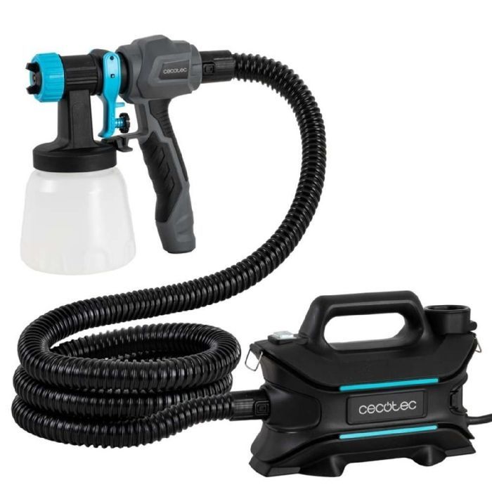 Sistema de pulverización de pintura Cecotec PerfectPaint 800 EasyGo con 800 W de potencia, precisión de 18 kPa e incluye 4 boquillas.