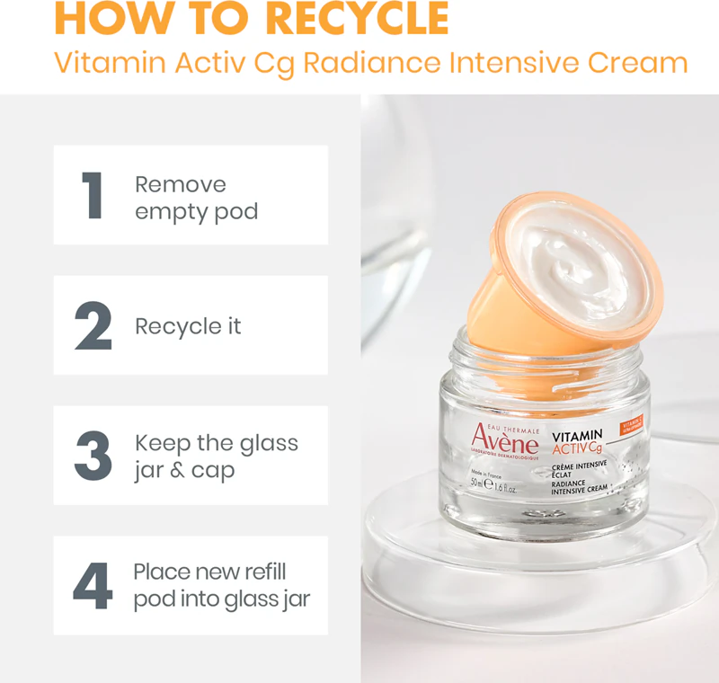 Avène Vitamin Activ Cg Radiance Intensive Creme, Anti-Falten-Aufhellungscreme mit Vitamin C