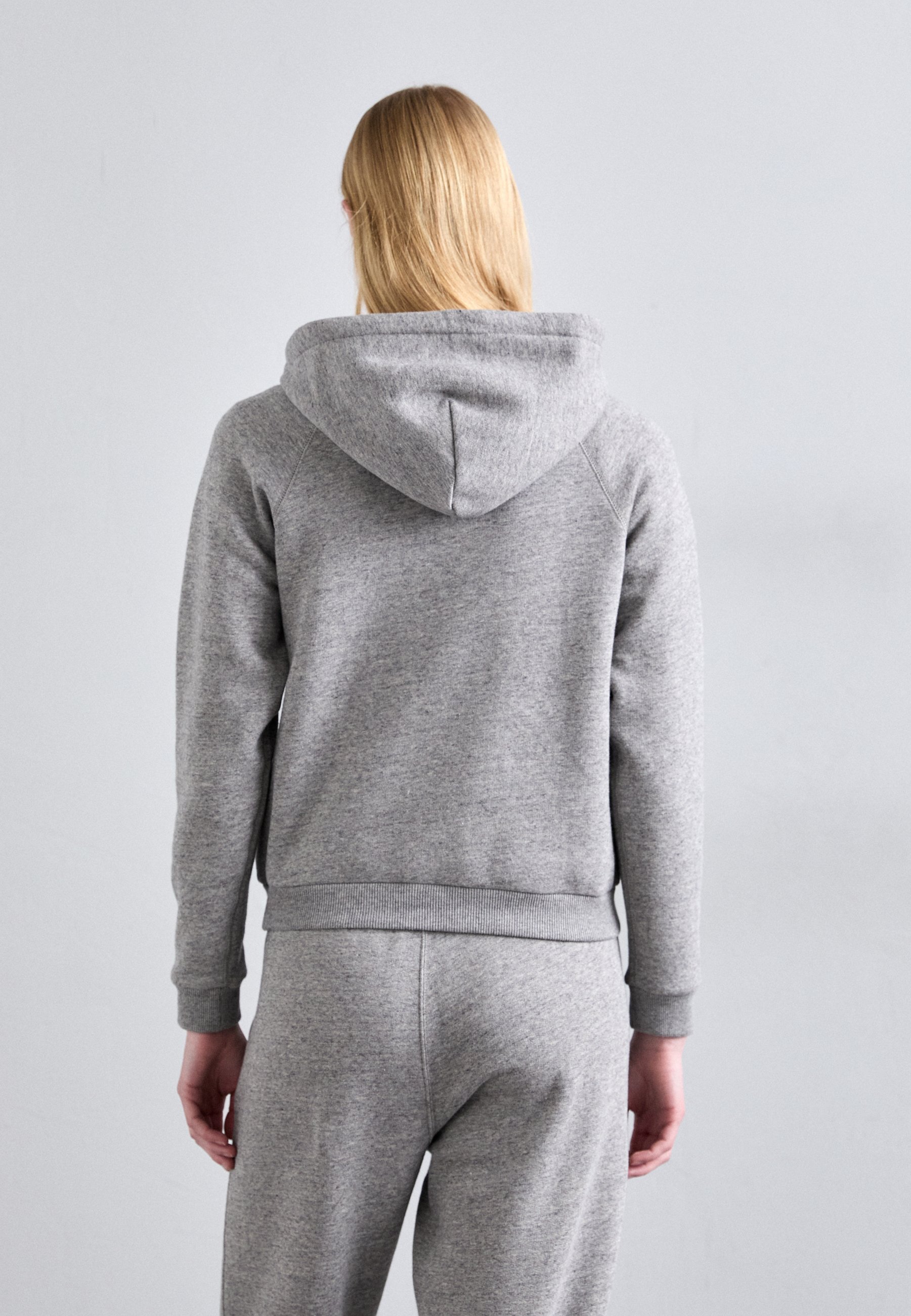 Polo Ralph Lauren SHRUNKEN FIT HOODIE - Sweatshirt - donker vintage gemêleerd