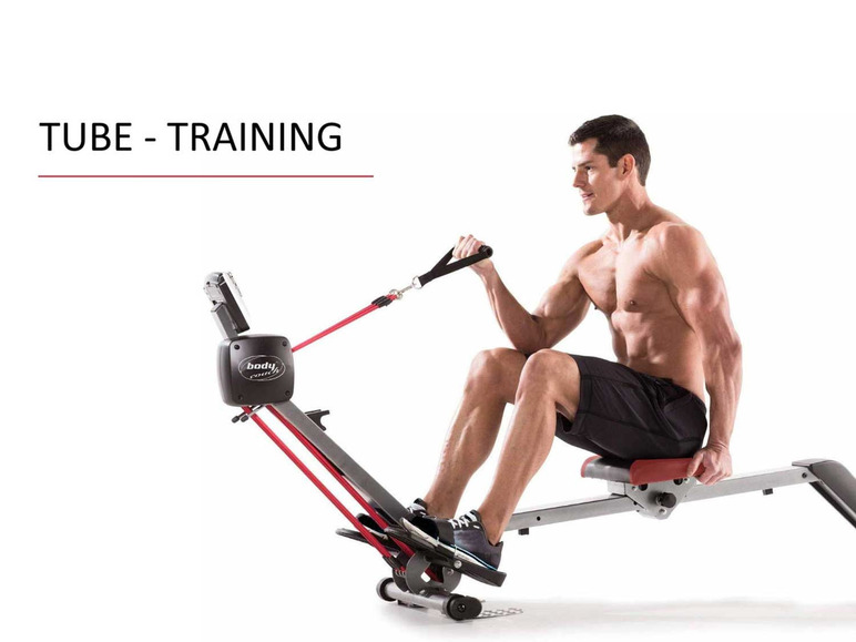 Máquina de remo multifuncional Body Coach com faixas de resistência
