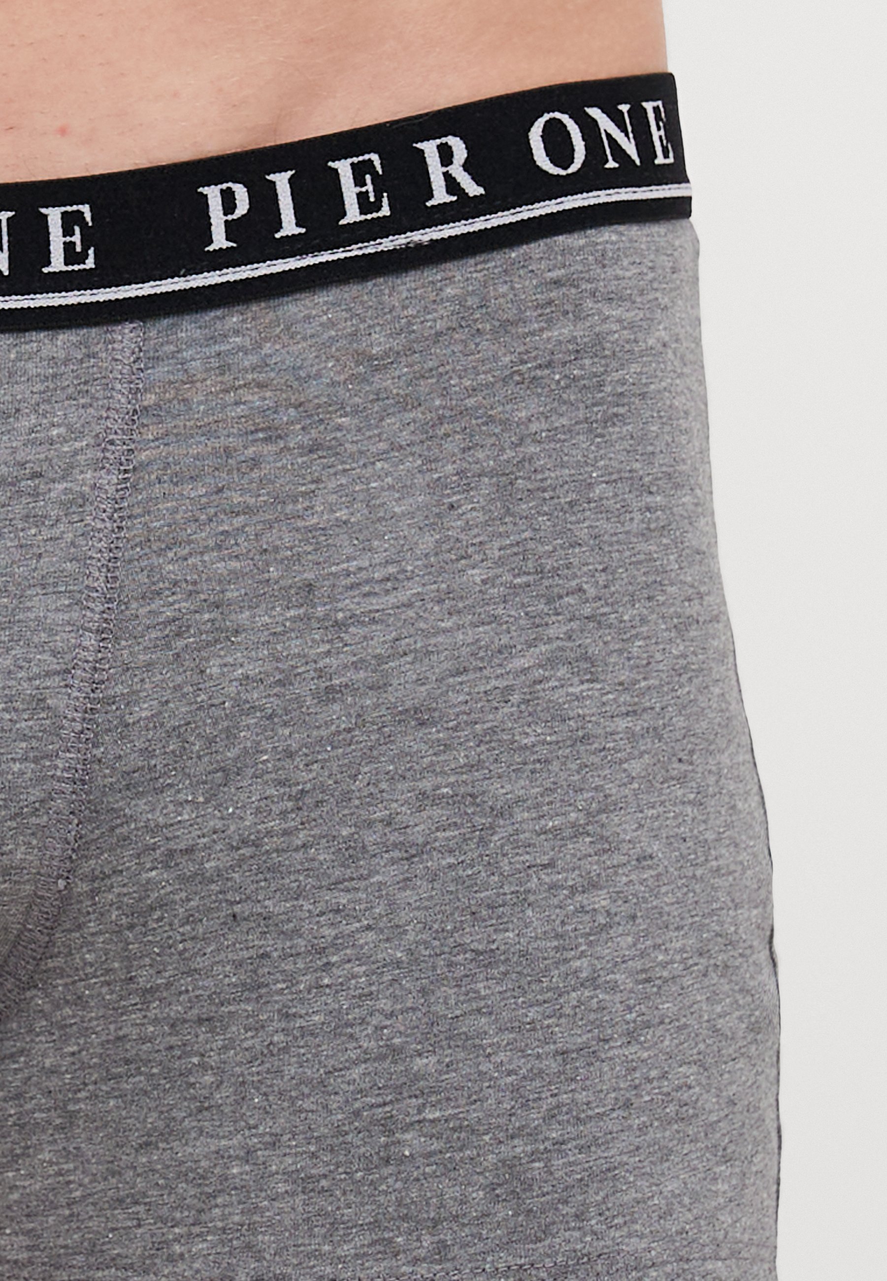 Pier One 5 PACK - Pánské trenýrky - černá/tmavě melírovaná