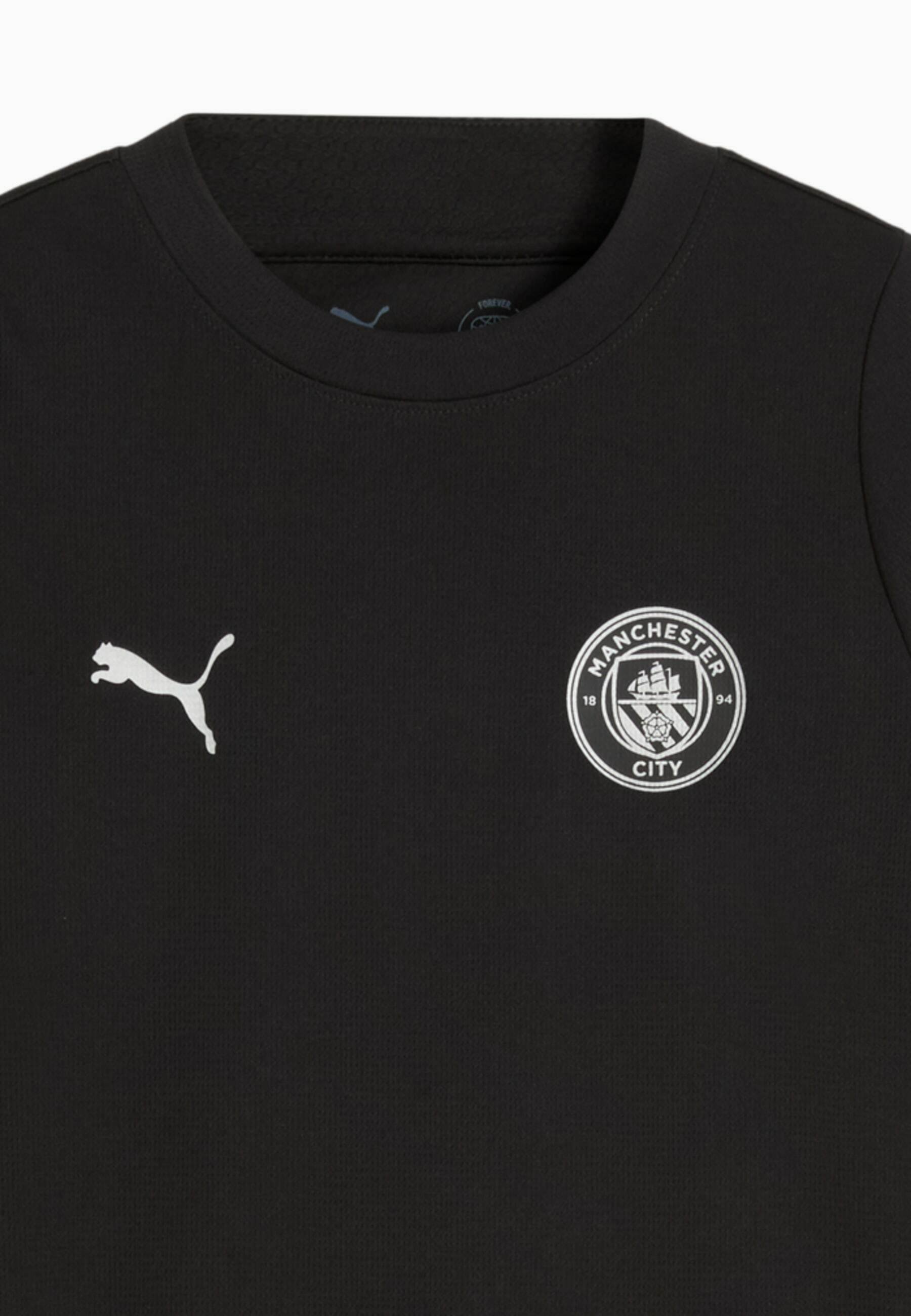 Puma MANCHESTER CITY - Sport T-shirt - zwart zilver