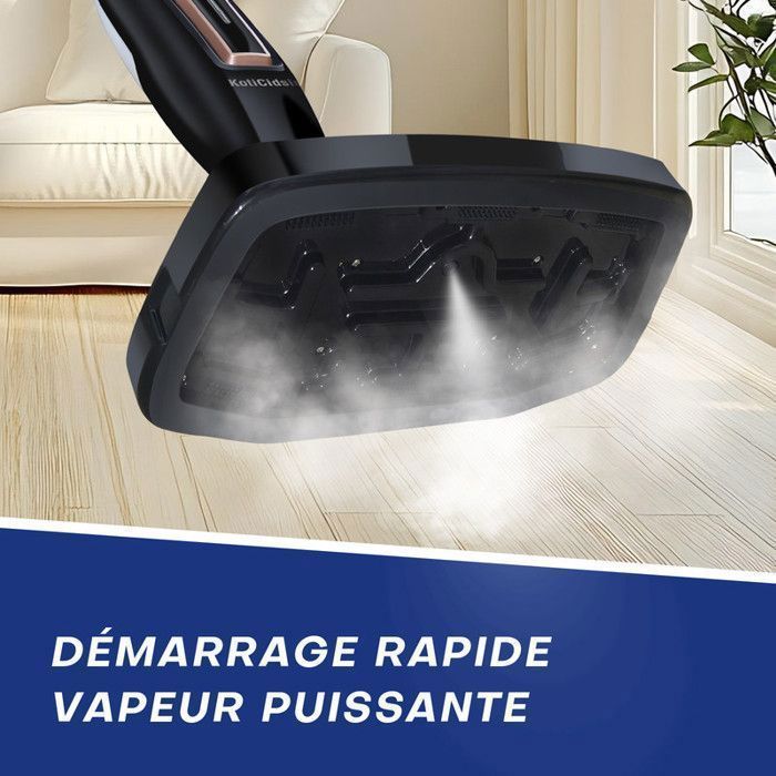 Steam Mop - KOTICIDSIN - 12 in 1 - 1250W - 330 ml - Eliminates 99.9% of Viruses and Bacteria