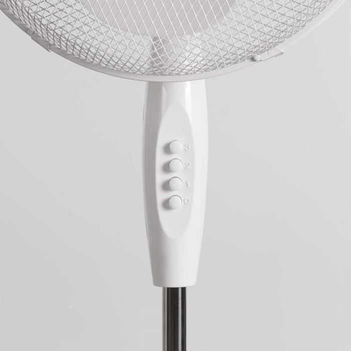 Pedestal Fan - THINIA HOME - Ø40cm - 40W - 3 Speeds - White