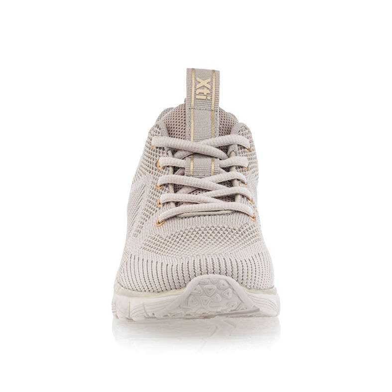 Zapatillas deportivas para mujer color beige.