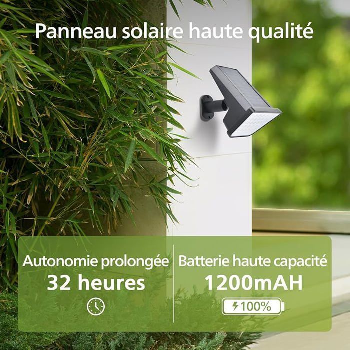 Juego de 2 focos solares exteriores impermeables con 28 LED, 7500K, iluminación paisajística para jardín.
