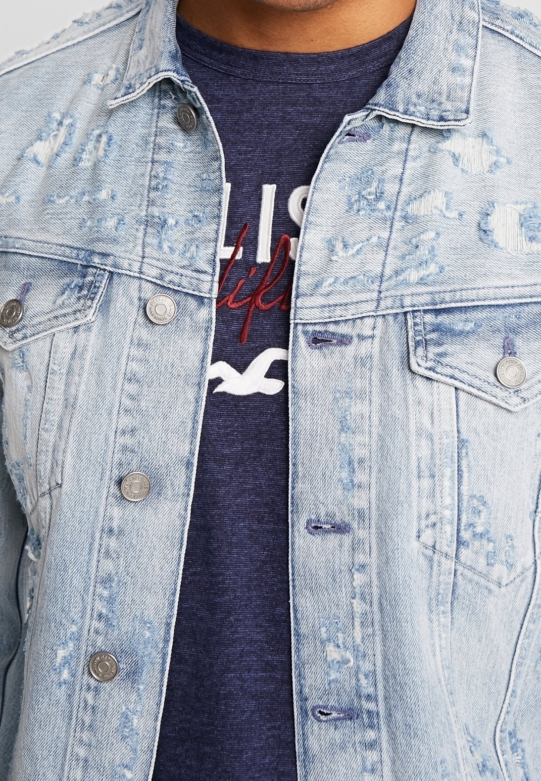 Replay denimjack - lichtblauwe denim
