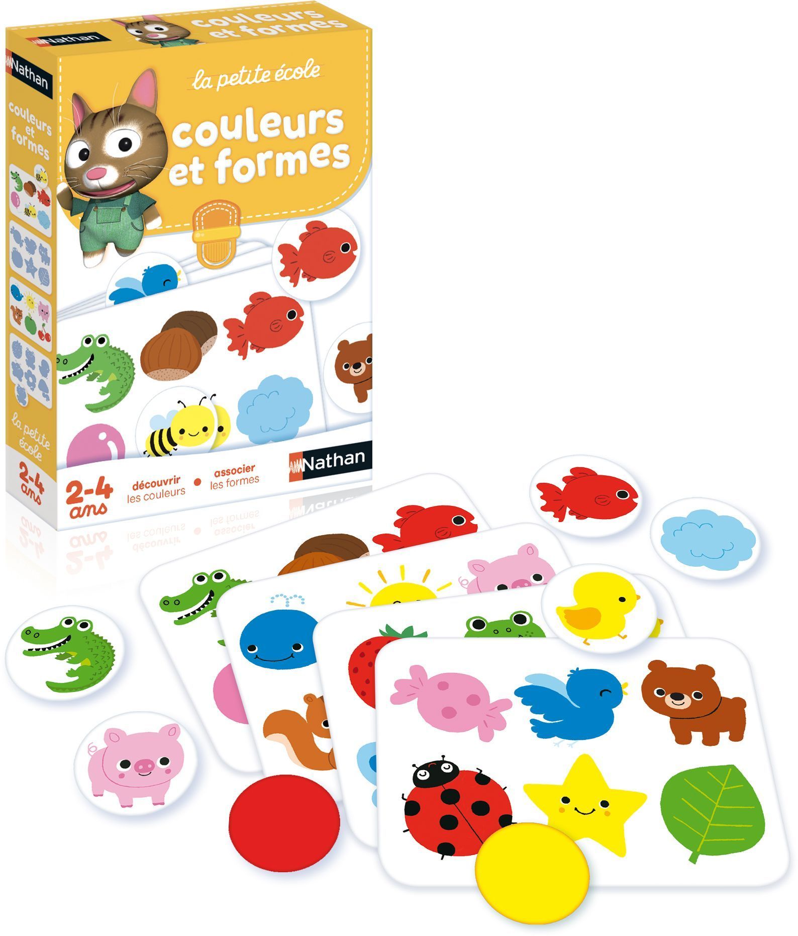 Gioco di abbinamento NATHAN La piccola scuola - Colori e forme - Per bambini dai 2 anni in su